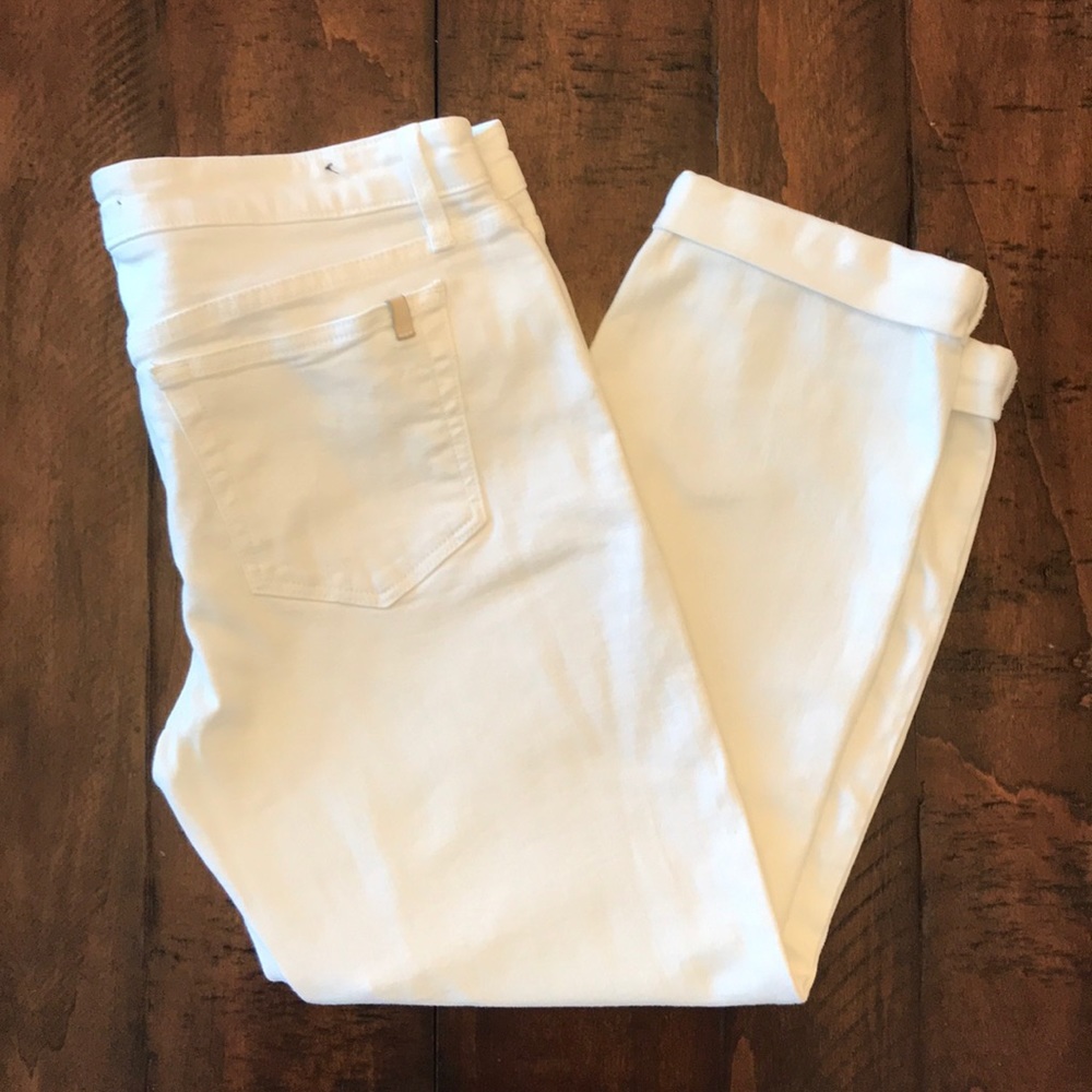 Joe’s Jeans, white cuffed